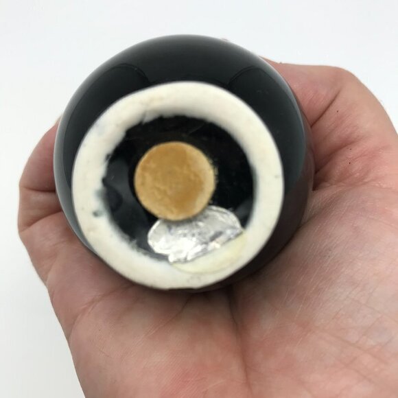 Napco Salt and Pepper Shakers Made in Japan Bowling Ball and Yellow Pin Vintage - Picture 6 of 14